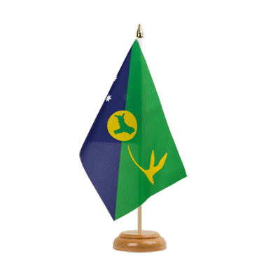 Christmas Island - Table Flag 6x9", wooden