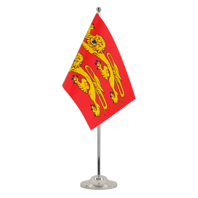 Basse Normandie - Satin Tischflagge 15 x 22 cm