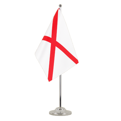 Alabama Satin Tischflagge 15 x 22 cm