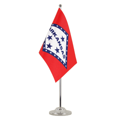 Arkansas Satin Tischflagge 15 x 22 cm