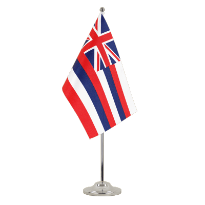 Hawaii Satin Tischflagge 15 x 22 cm