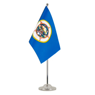 Minnesota - Satin Tischflagge 15 x 22 cm