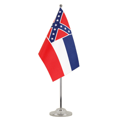 Mississippi Satin Tischflagge 15 x 22 cm