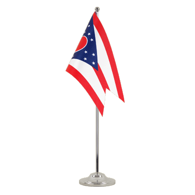 Ohio Satin Tischflagge 15 x 22 cm