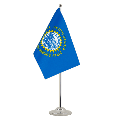 South Dakota Satin Tischflagge 15 x 22 cm