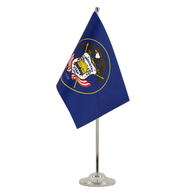 Utah Satin Tischflagge 15 x 22 cm
