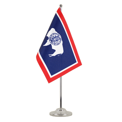 Wyoming Satin Tischflagge 15 x 22 cm