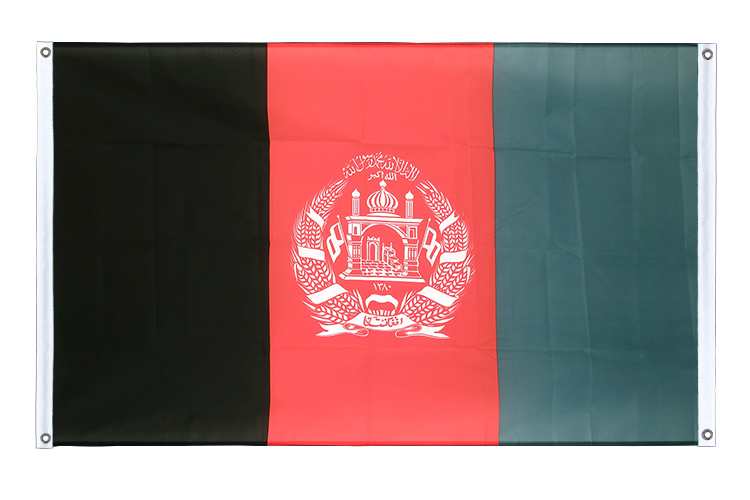 Afghanistan - Bannerfahne 90 x 150 cm, Querformat