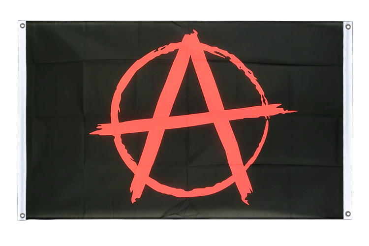 Anarchy - Banner Flag 3x5 ft, landscape