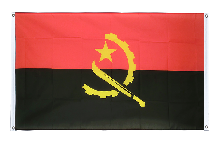 Banner Flag Angola - 3x5 ft (90x150 cm), landscape
