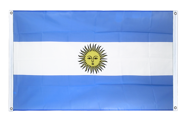 Banner Flag Argentina - 3x5 ft (90x150 cm), landscape
