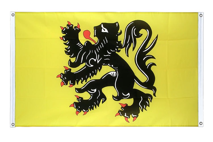 Belgium Flanders - Banner Flag 3x5 ft, landscape