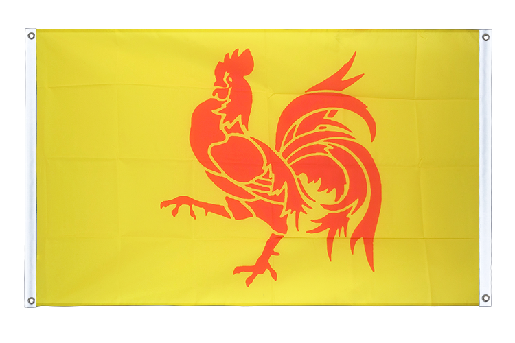 Belgium Wallonia - Banner Flag 3x5 ft, landscape