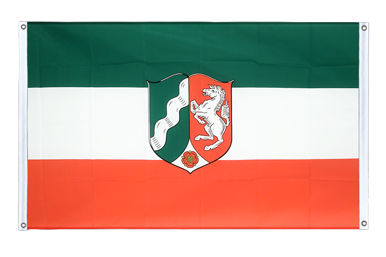 Nordrhein Westfalen - Bannerfahne 90 x 150 cm, Querformat