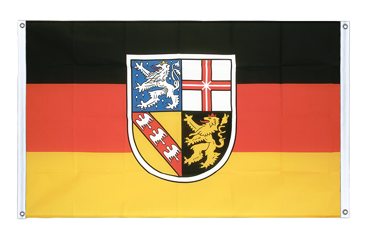 Saarland - Bannerfahne 90 x 150 cm, Querformat