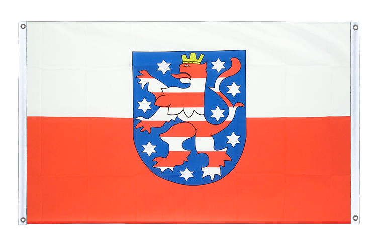 Thüringen - Bannerfahne 90 x 150 cm, Querformat