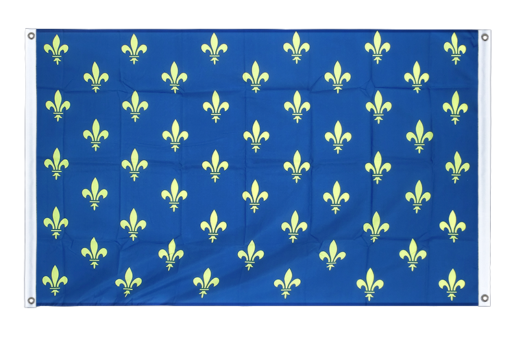 Lilienwappen, blau Bannerfahne 90 x 150 cm, Querformat