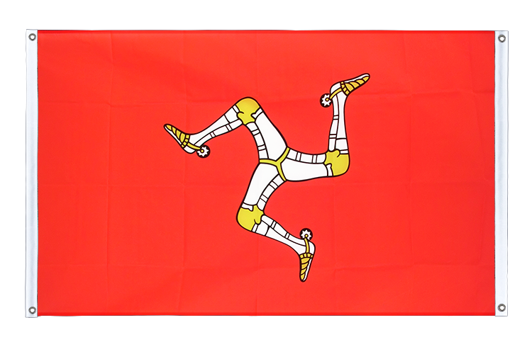 Isle of Man - Bannerfahne 90 x 150 cm, Querformat