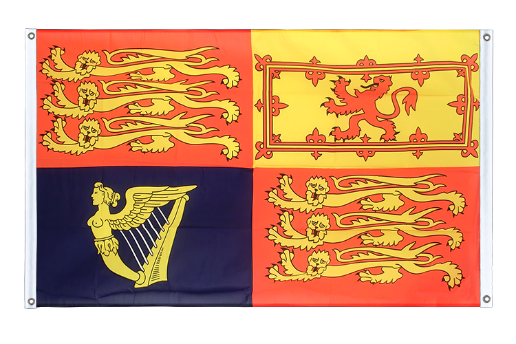 Royal Standard du Royaume-Uni - Bannière 90 x 150 cm, paysage