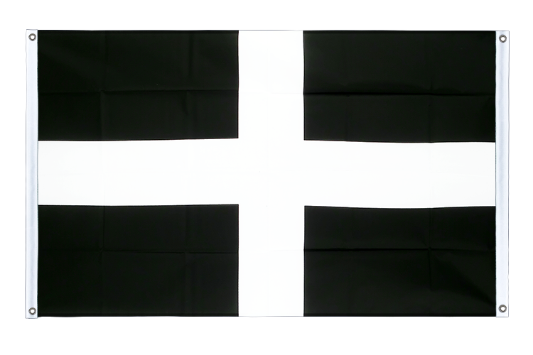 St. Piran Cornwall - Bannerfahne 90 x 150 cm, Querformat