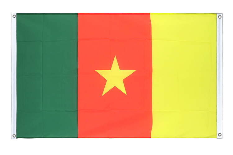 Kamerun - Bannerfahne 90 x 150 cm, Querformat