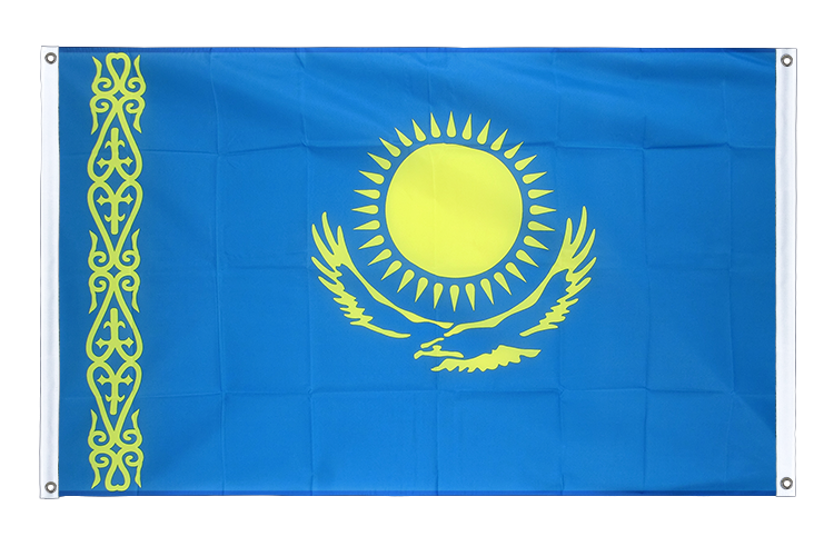 Kasachstan - Bannerfahne 90 x 150 cm, Querformat