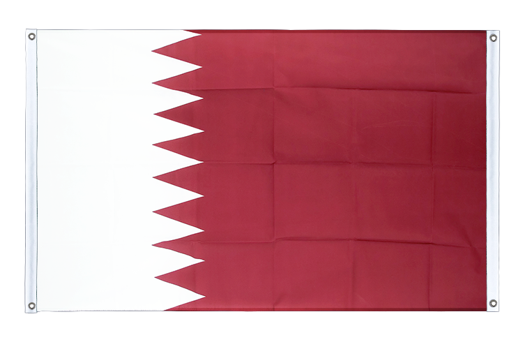 Katar - Bannerfahne 90 x 150 cm, Querformat