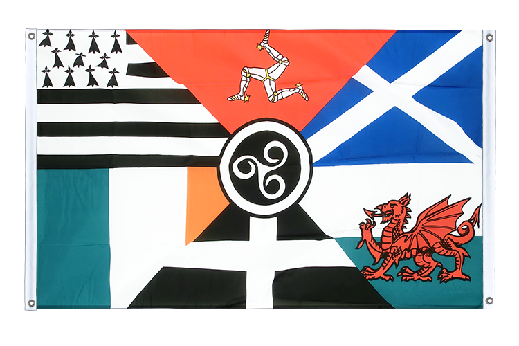 Keltische Nationen - Bannerfahne 90 x 150 cm, Querformat