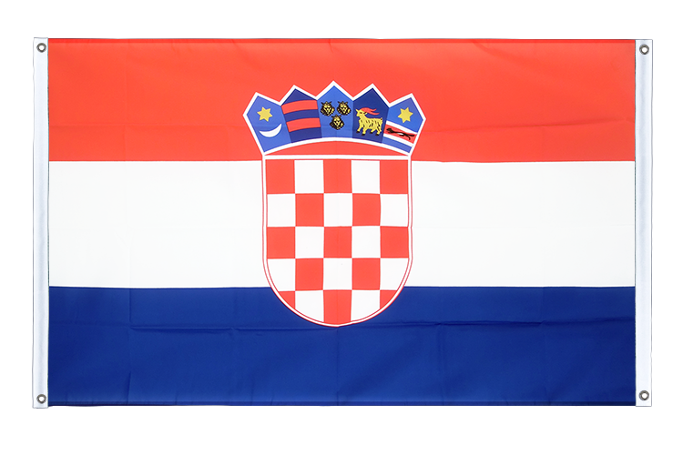 Croatia - Banner Flag 3x5 ft, landscape