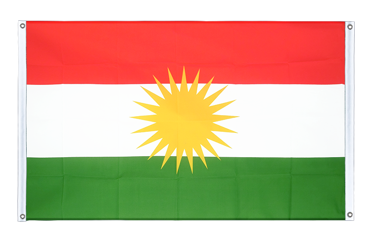 Kurdistan - Banner Flag 3x5 ft, landscape