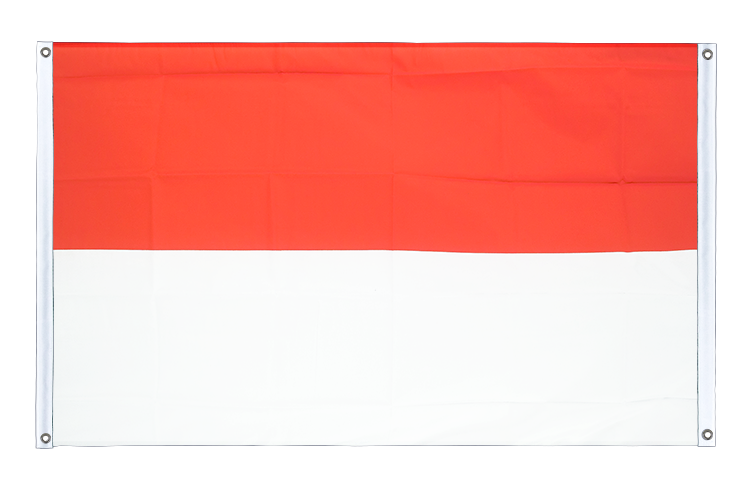 Monaco - Bannerfahne 90 x 150 cm, Querformat