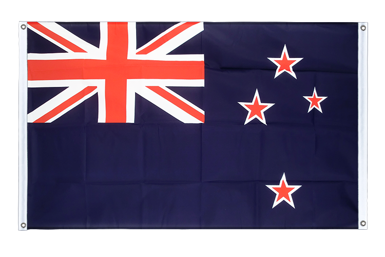 Banner Flag New Zealand - 3x5 ft (90x150 cm), landscape