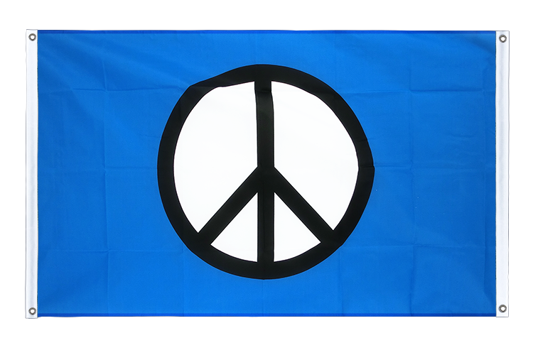 Symbol de Paix Peace - Bannière 90 x 150 cm, paysage