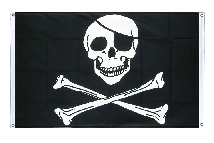 Bannière Pirate 90 x 150 cm, paysage