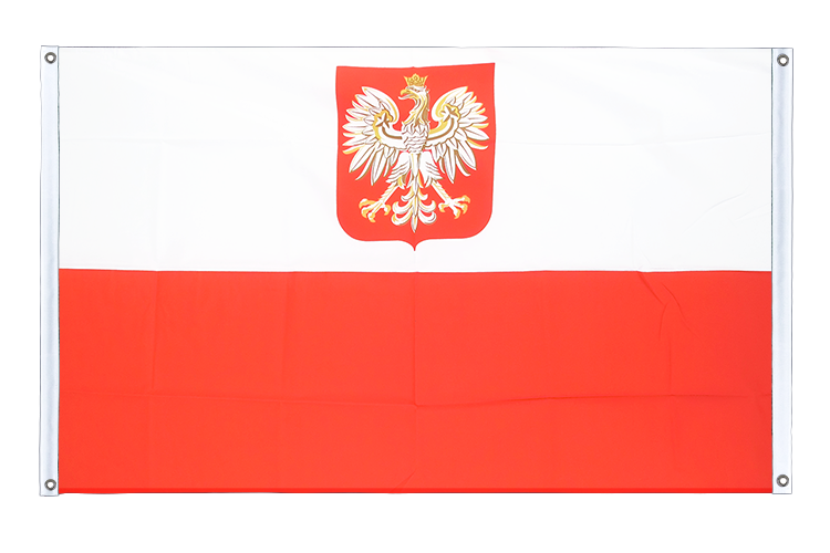 Polen Adler Bannerfahne 90 x 150 cm, Querformat