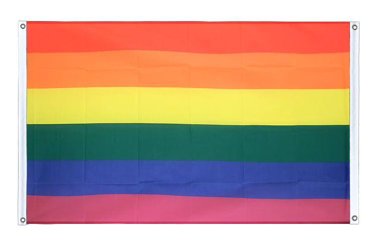 Banner Flag Rainbow - 3x5 ft (90x150 cm), landscape