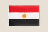 Ägypten Flagge Pin Aus Hartemaille – 2x2 Cm Mit Steckverschluss – Goldglänzend Und Edel