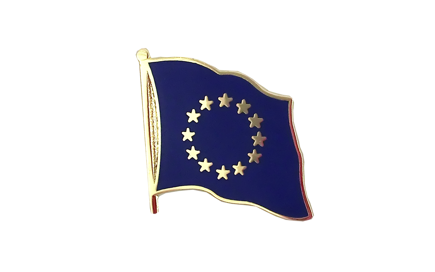Edel Pin Anstecker 0901 EU Wehende Europa Flagge Waving Europe Flag Badge