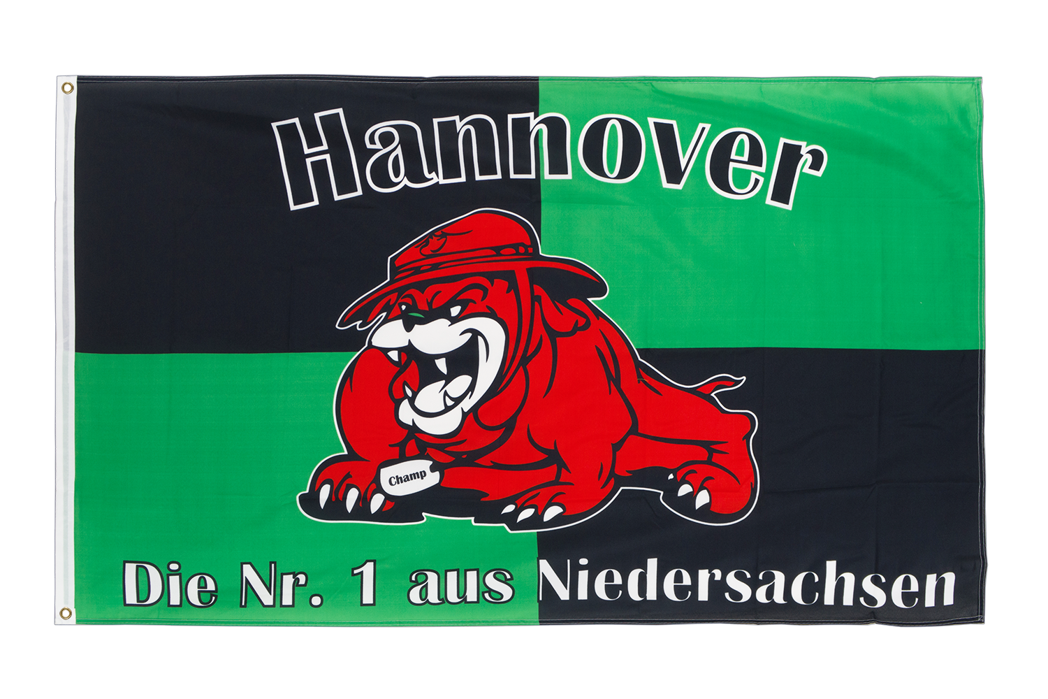 Fahne Flagge Hannover Bulldogge Fan 90 x 150 cm 