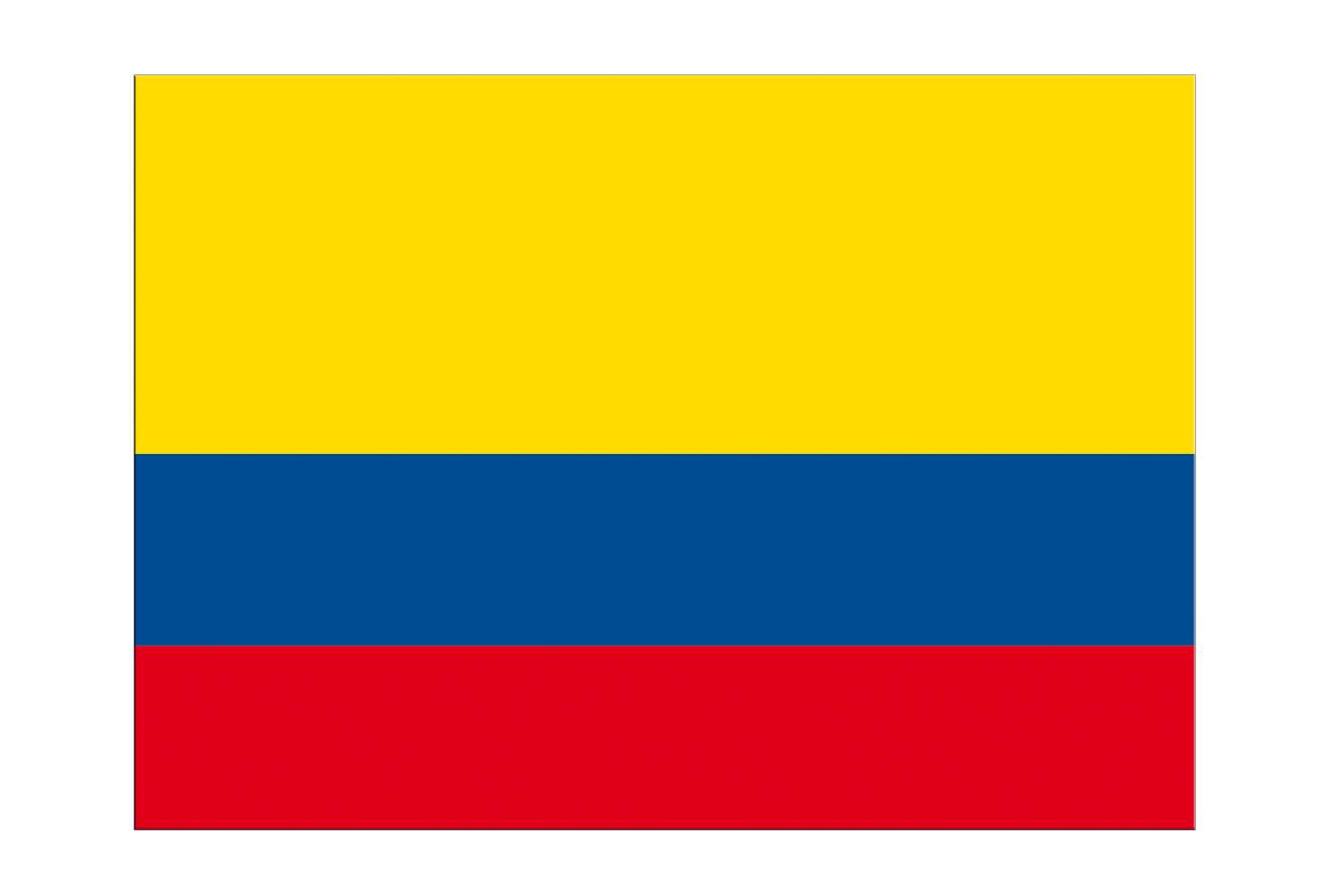 Colombia Flag Sticker 3x4", 5 pcs