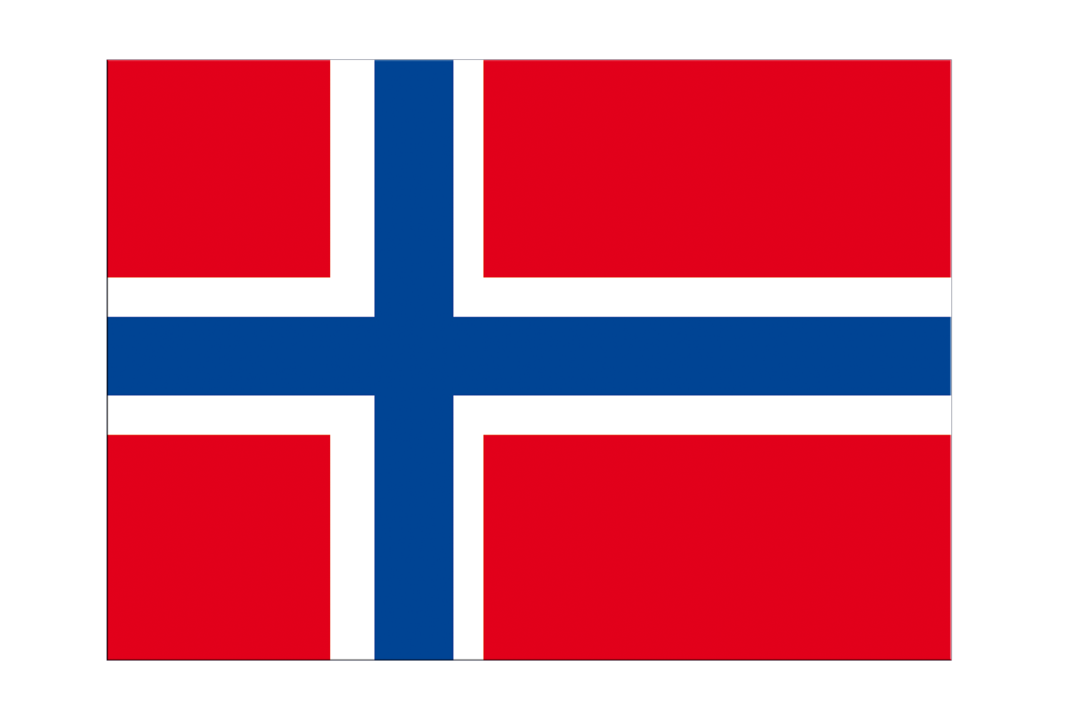 60 x 90 cm Flagge Norwegen 110 g/m² ca 