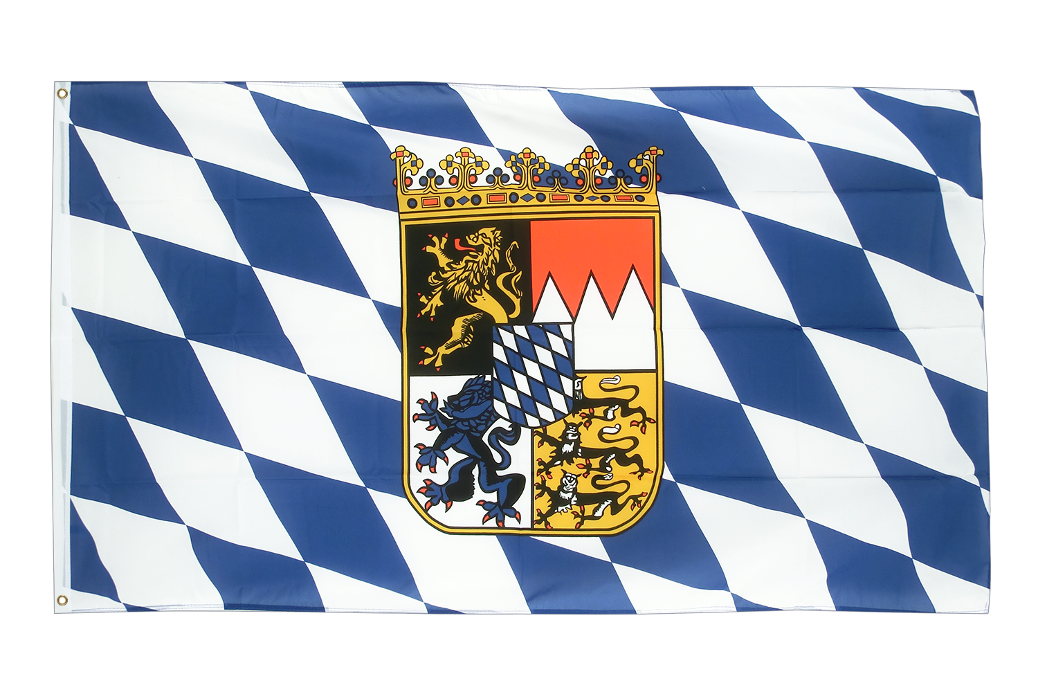 Deutschland Bayern ohne Wappen Stockflagge Flaggen Fahnen Stockfahne 30x45cm 