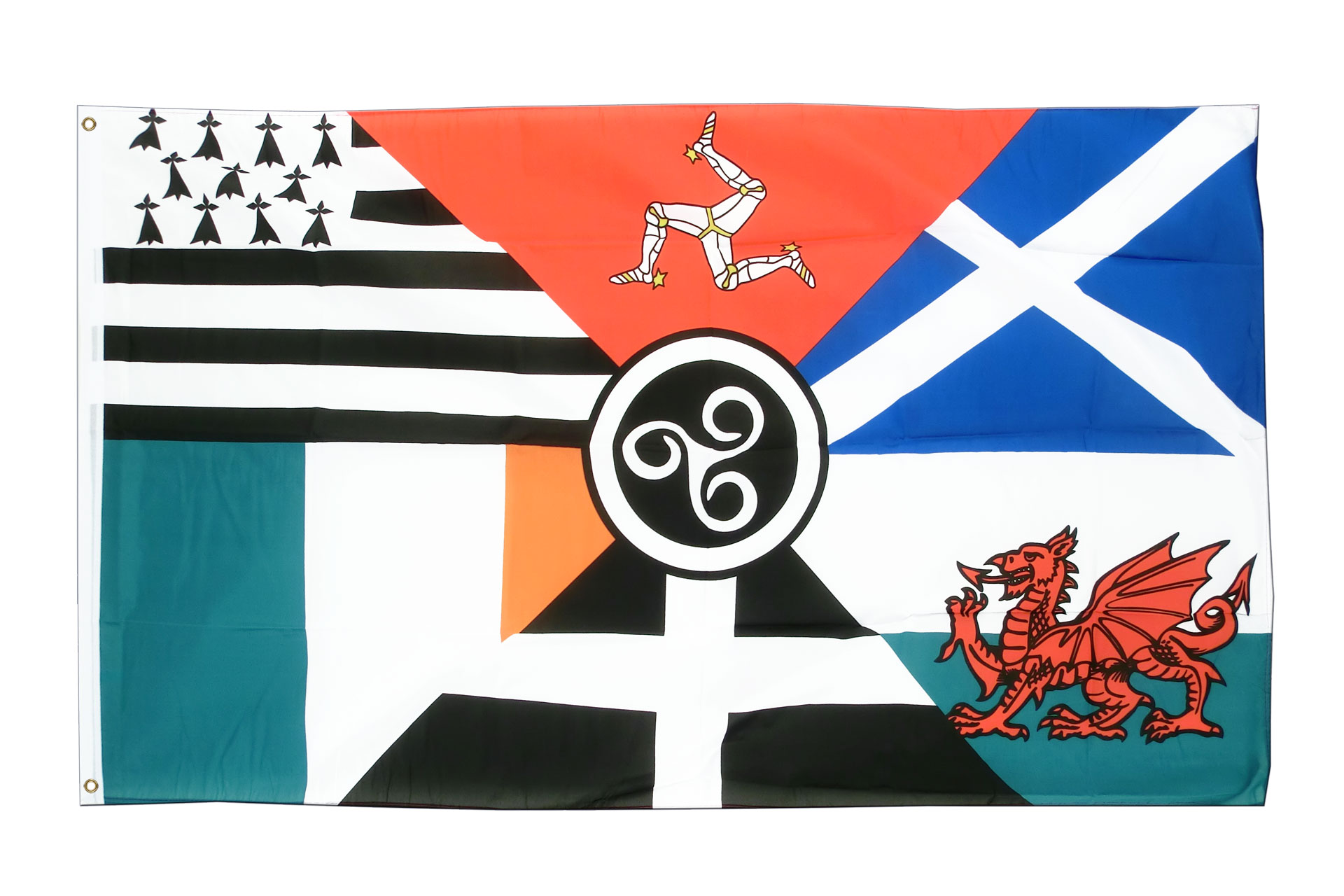 2 Pack European Celtic Nations Flag Banner 3x5 3’x5’ Wholesale Set 