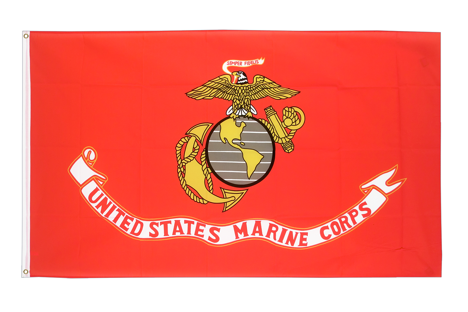 Fahne rot mit Oesen 150 x 90 cm wetterfeste United States Marine Corps 24409 