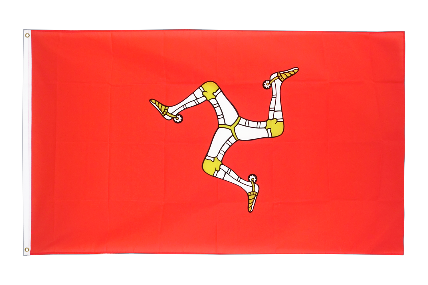 Isle Of Man Flying Flag Manx UK 50mm Vinyl Stickers | Bumper Helmet Decals (Pack Of 4)