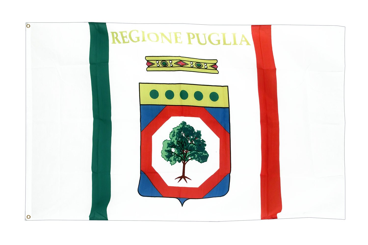 ITALIE POUILLES Bannière apulische Drapeaux Drapeaux 30x45cm 