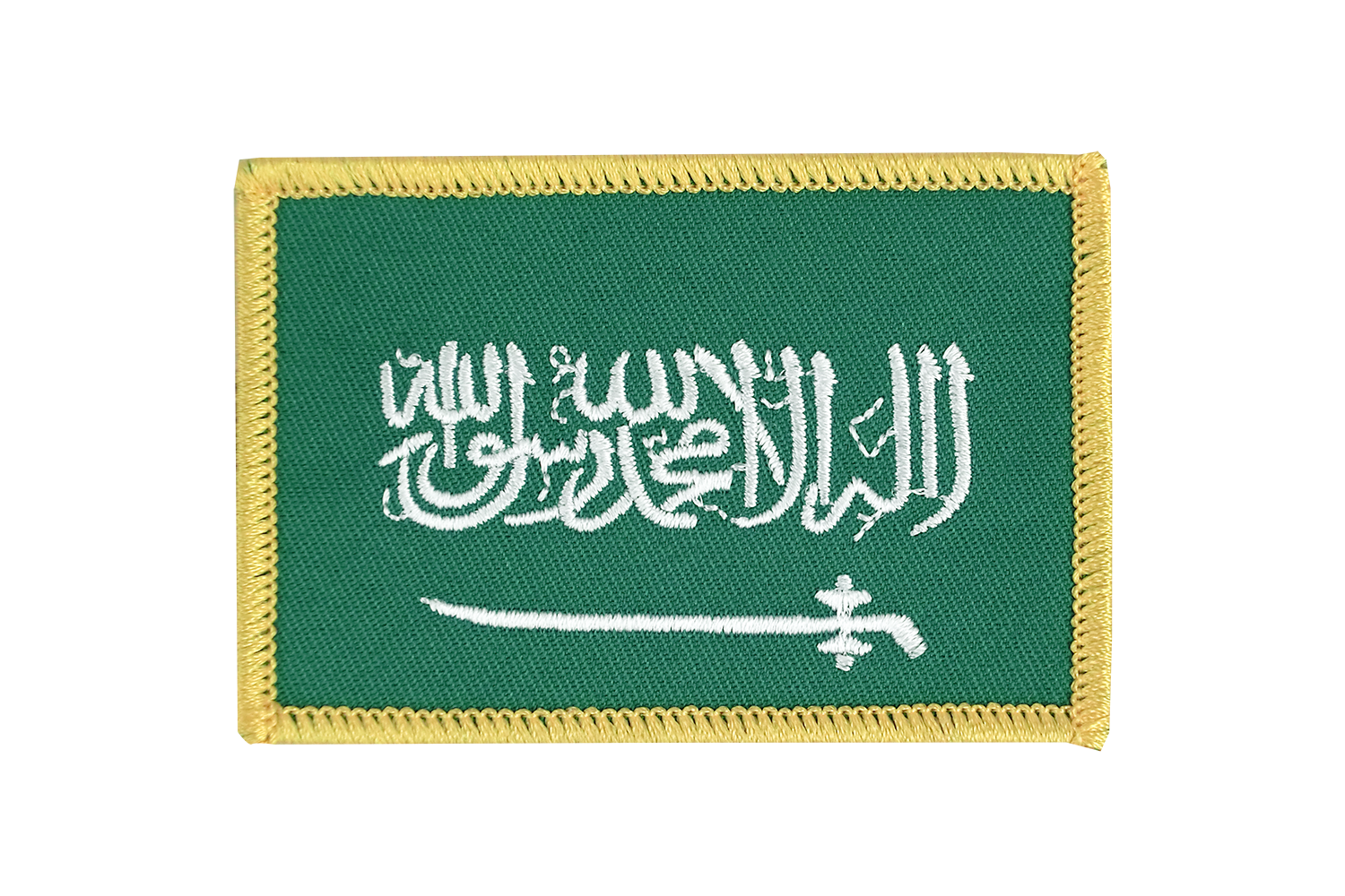 Embroidered International Patch National Flag of Saudi Arabia NEW streamer 