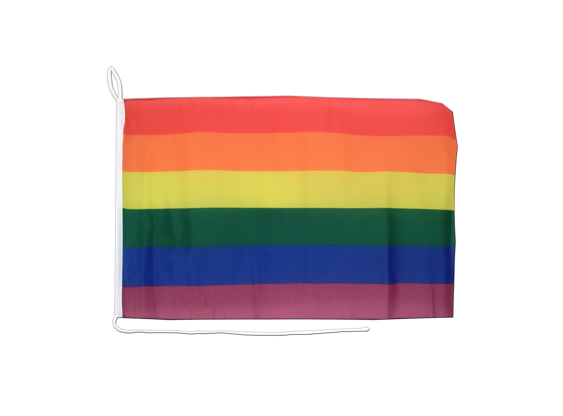 Regenbogenflagge 30 X 45 Cm – Aus Reißfestem Polyester, Beidseitig Bedruckt, Wasserfest