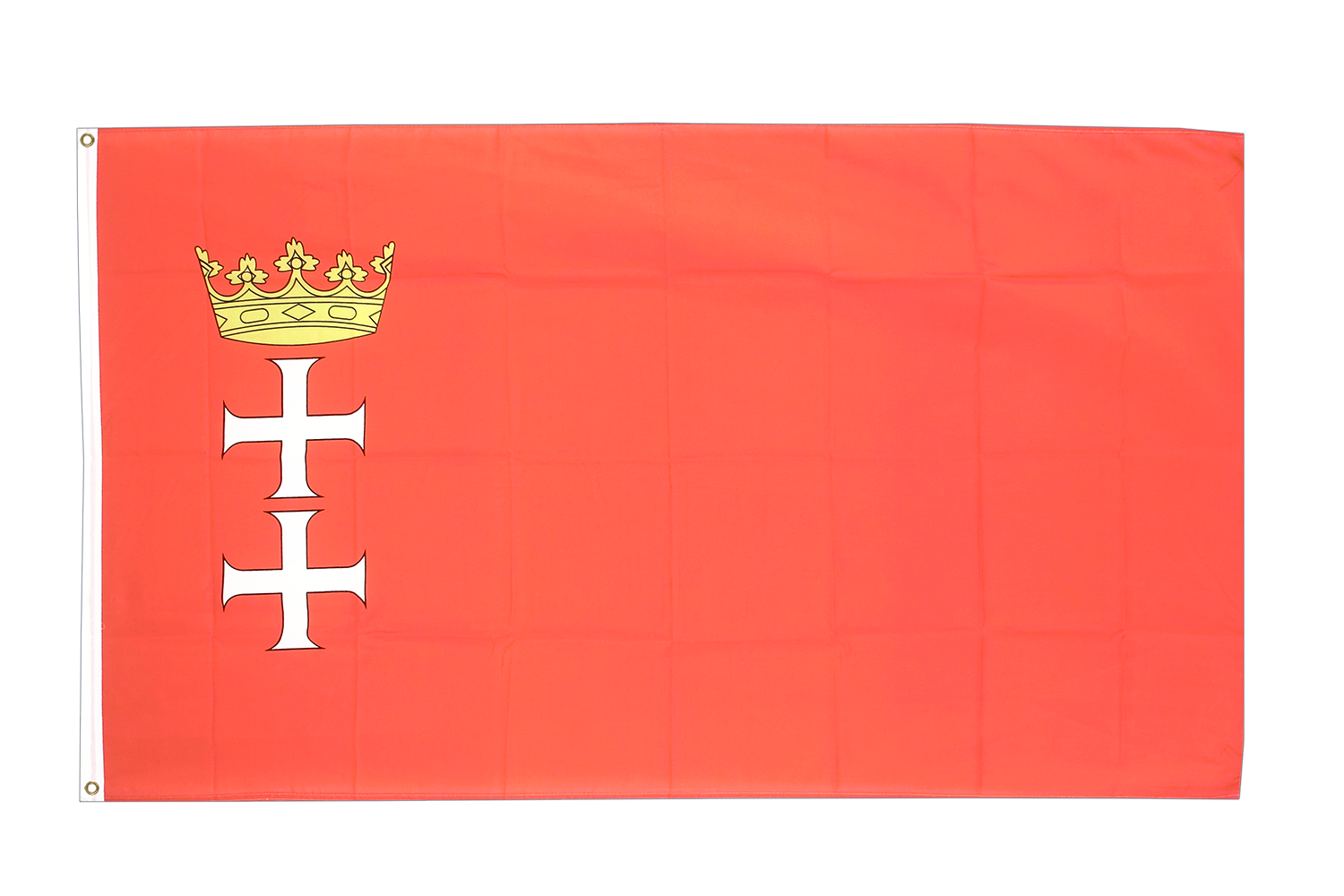 Fahne Flagge Danzig mit großem Wappen 20 x 30 cm Bootsflagge Premiumqualität 