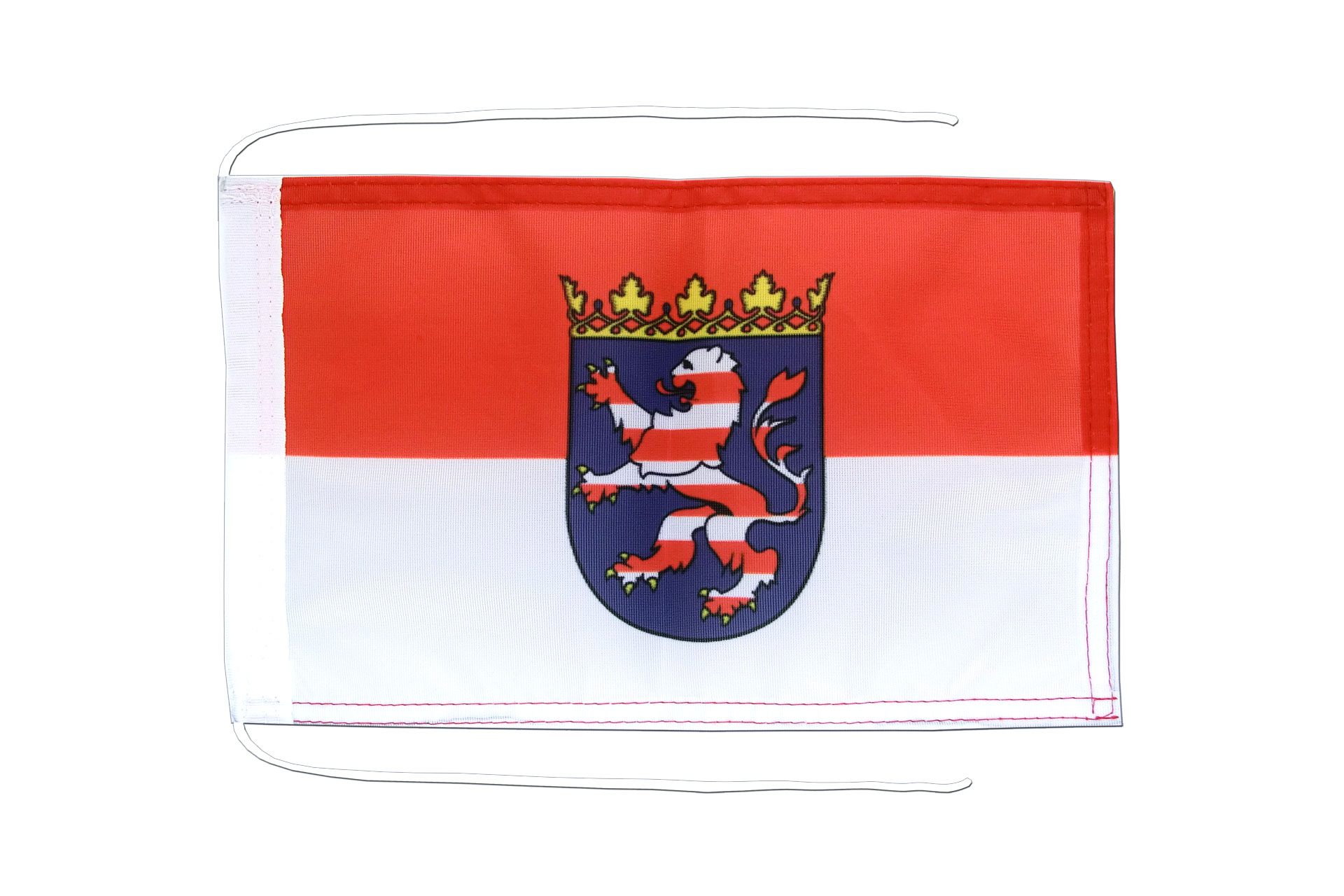Drapeau De La Hesse (Hessen) - 90 X 150 Cm - Haute Qualité - Couleurs Résistantes - 2 Œillets Pour Mât